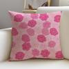 Elegant PPeony PatternS Cushion Cover Pcs Linen Throw Pillow Covers x x Modern Home Decor