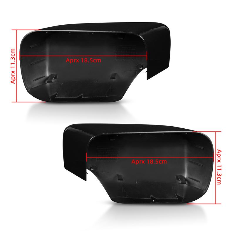 Left/Right Side Rearview Mirror Cover For BMW E46 323i 325i E39 525i 528i 530i 540i Replaces 51168238376 51168238375
