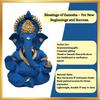 Car Dashboard Small Ganesha Murti Ganpati Idol for Home Decor Puja Lord Ganesh Statue Gift for Office Desk Puja Room Figurine (3.5 Inches), Idol