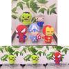 Плюшевая игрушка Marvel Avengers Человек-паук Мягкий брелок с дизайном Железного человека и Халка для детей