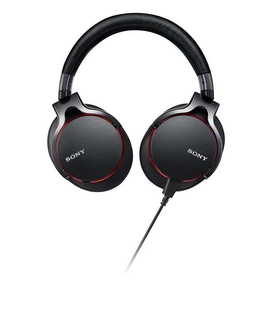 SONY Headphones with USB DAC Compatible with Audio Closed-Back Function, Hi-Res Sources, Black, MDR-1ADAC/B