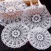 Hollow-out Lace Embroidery Flower Heat Resistant Slip-resistant Dining Table Decorations Accessories