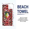 Football Kenya Print Beach Towel, Large Soft Quick Dry Towel for Beach Camping Swimming