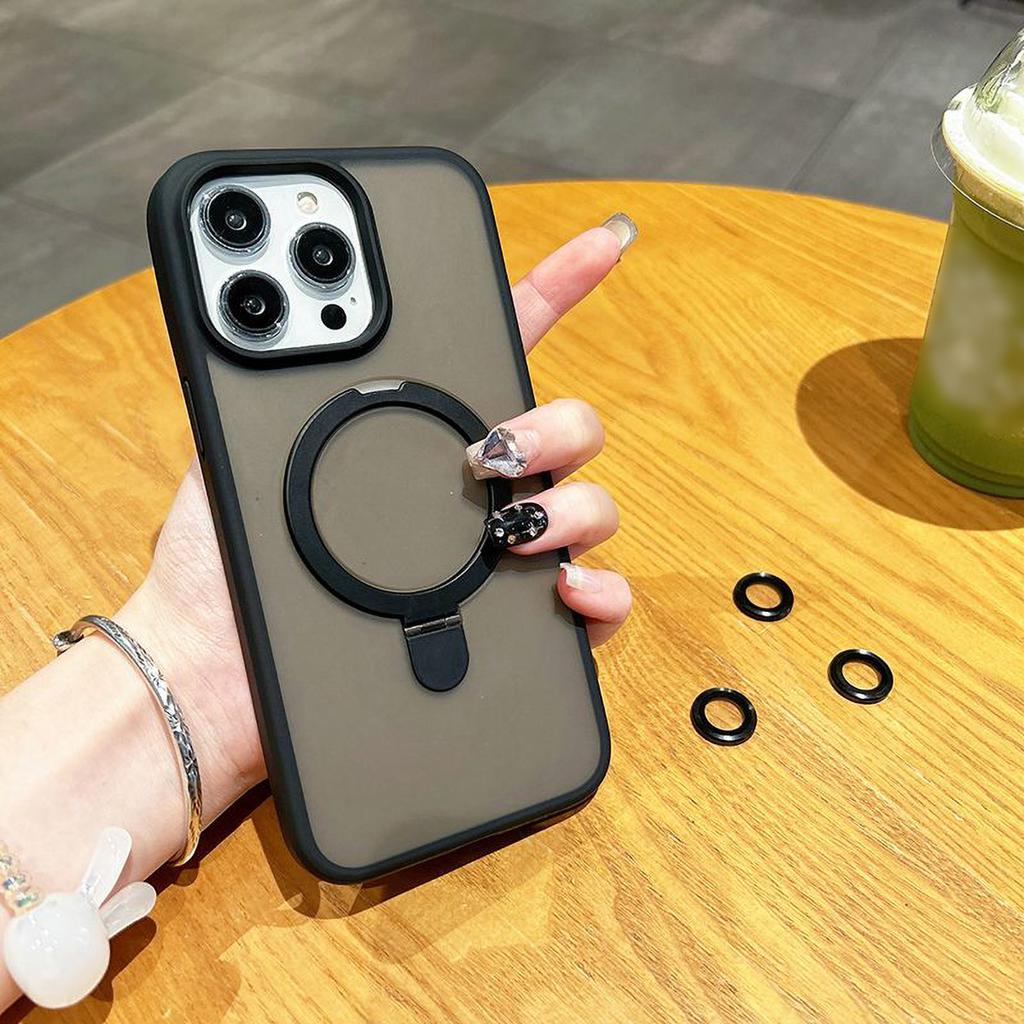 Invisible Metal Bracket Mobile Phone Case for iPhone 11 13 16 Pro Max iPhone 14 15 Pro Max 12 13 Pro Max 16 Plus 7 8 Plus 13 Pro 14 Pro
