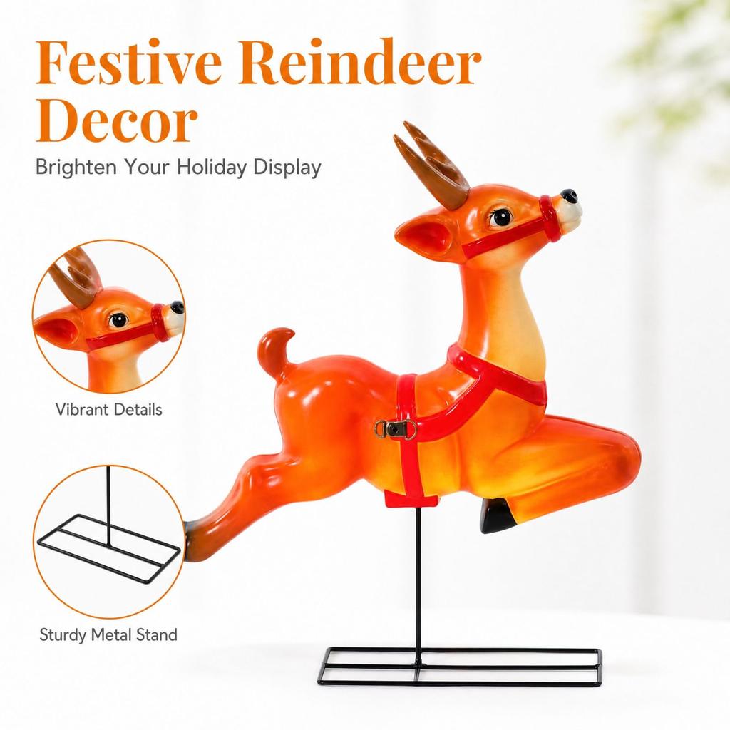 Christmas Resin Figurine, Festive Holiday Tabletop Decoration for Home Decor