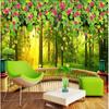 Green Tree Murals Trees Vines Flowers Beautiful 3d Wallpaper Luxury Living Room Bedroom Children'S Room Decorative Wall Murals