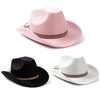Cowboy Hat Wide Brim Knight Hat for Disco House Cocktail Parties Vacation Simple Style for Comedian Actor