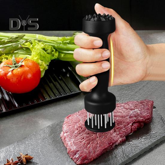 Инструмент для размягчения мяса из нержавеющей стали с 20 острыми иглами для размягчения мяса говядины, курицы, стейка, свинины, более быстрое приготовление, улучшенный вкус, необходимое для кухни и барбекю