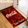 Custom Name Cola Classic Beverage  Rug, Office Rug, Chair Rug, Carpet for Living Rooms, Doormat Game Rug Home Decor Christmas Gifts