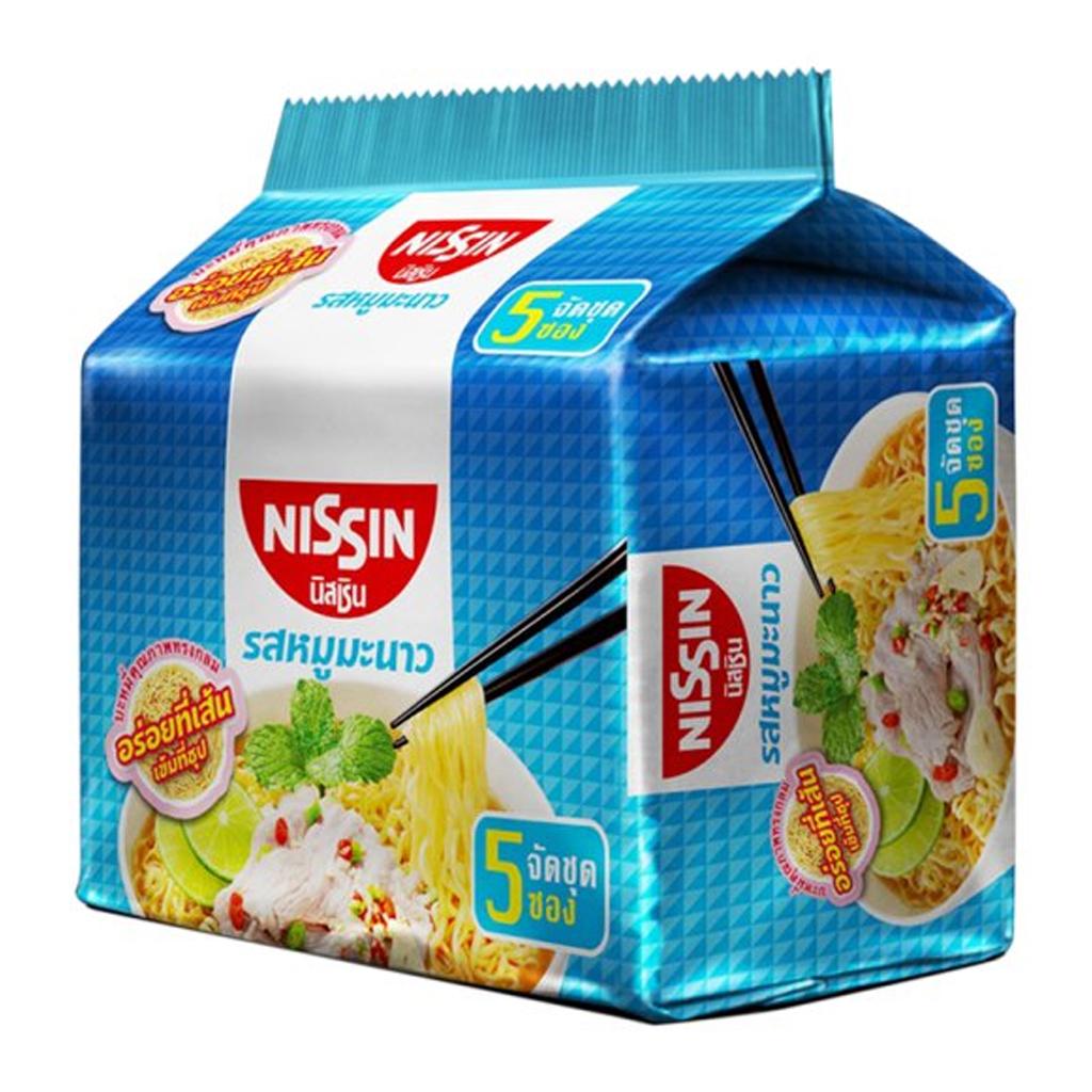 NISSIN Лапша быстрого приготовления со вкусом свинины и лайма 60 г. х 5/10/15/20 шт.