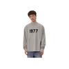 Fear of God Essentials Коллекция 1977 SS22 Лонгслив с Цифровым Принтом Унисекс Топы Темно-Овсяный FOG-SS22-926