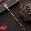Chinese Style  Vintage Hair Chopsticks Hairpins Women Elegant Hair Stick Korean Metal Glaze  Woman Hair Clip Accessories Jewelry