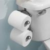 Space-Saving Metal Toilet Paper Holder - Easy Install, Over-Tank Organizer for Rolls & Towels, Stylish Bathroom Storage Solution, Utility Hooks