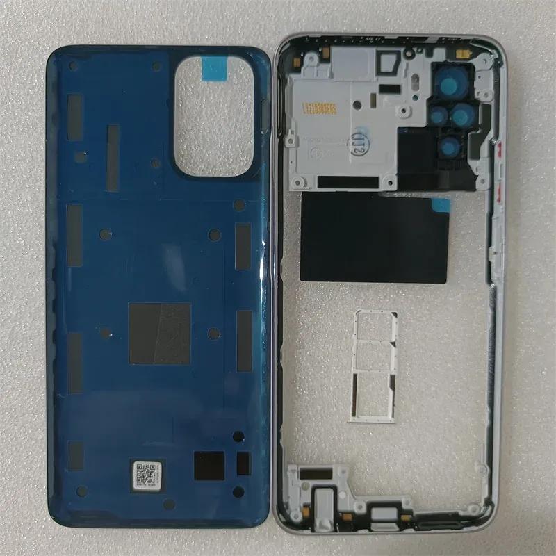Полный корпус для Xiaomi Redmi Note 10S Средняя рамка Задняя крышка аккумулятора Задняя крышка с отверстием для камеры Лоток для SIM-карты