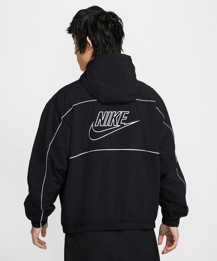 Nike Club Hooded Jacket M - Black:White / Hj2013-010
