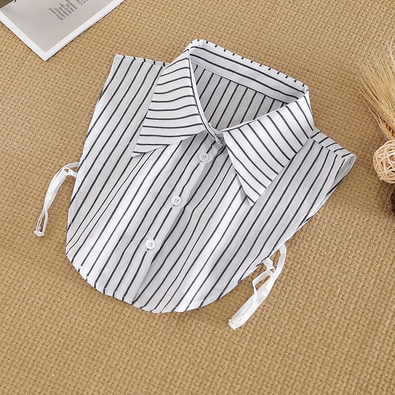 Women Fake Collar Half Shirt Ladies Shirt Fake False Collar For Women Black Woman Detachable Collar Lace Lapel Faux Col Tie