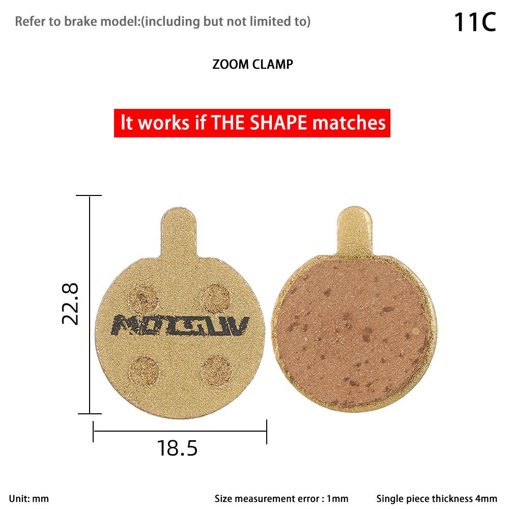 10 Pairs (20 Pieces) Copper Base Bike Brake Pads for Shimano SRAM Avid Hayes Magura Bicycle Accessories