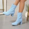 Fashion Woman Short Shoes Soft Plain Sock Ankle Boots for Women Elastic Comfortable and Elegant Large Size Warm Trend 2025 Chic Booties