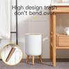 Desktop Trash Can Mini Garbage Can Simple Press Trash Storage Bin Cute Round Trash Can Kitchen Dustbin Table Trash Bin