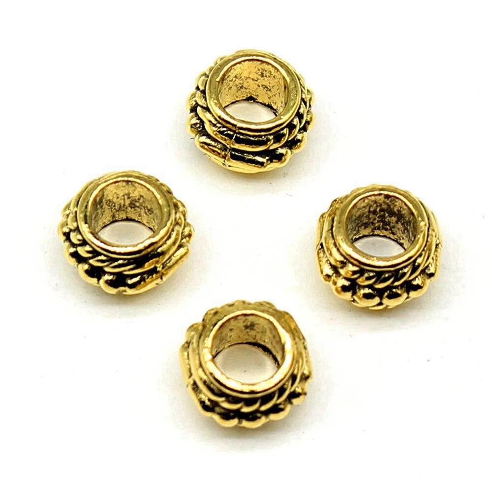 Бусины с большими отверстиями, свободные бусины-разделители, мужские аксессуары, украшения ручной работы для мужчин