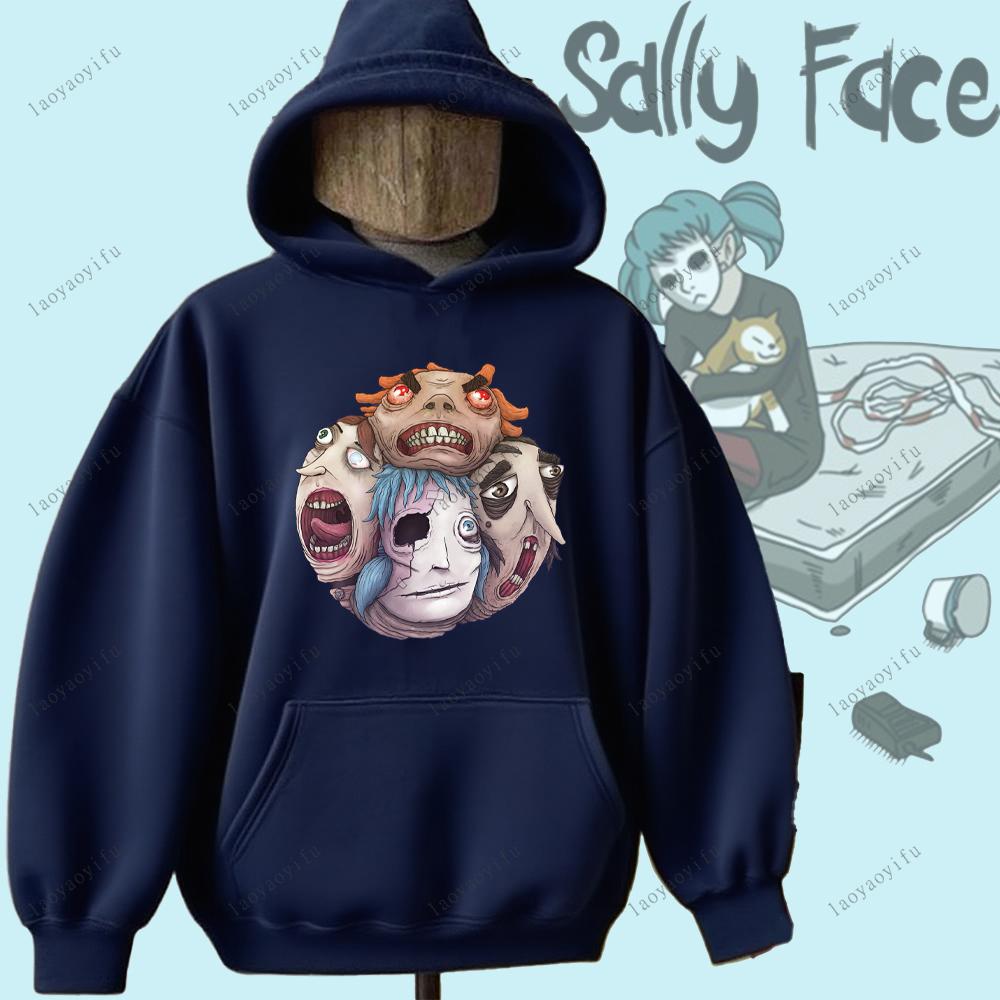 Sally Face Hoodie Horror and Mystery Game Sally Face Sweatshirt Warm Unisex Women Men Hoodie Printed Hoodie Street Fashion