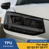 Для Audi Q2 Q3 8Y Q5 FY Автомобильная фара Защитная пленка TPU PPF Дымчато-черная Предотформованная Автомобильная виниловая пленка Защита от царапин Индивидуальная подгонка