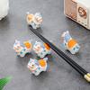 Chinese Style Porcelain Chopstick Rack Animal Ceramic Spoon Holder  Zodiac Horse Year