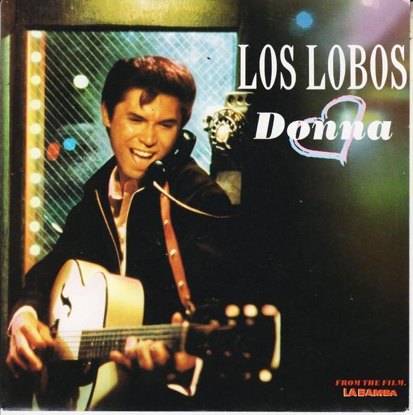 7-дюймовая пластинка LOS LOBOS Donna LASH16 London Records 1987 UK Rock Б/у