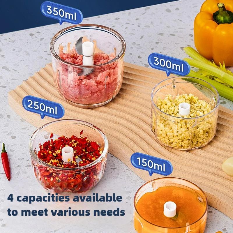 Электрический измельчитель чеснока для раздавливания чеснока, бытовая мини-измельчитель чеснока