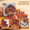 Thanksgiving Napkin Holder Gnome Turkey Holder, Wooden Table Storage Rack, for Dinner Autumn Holiday Tabletop Tissue Decor Home Dining Dispenser