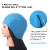 Blue Silicone Hair Highlights Cap With Needle Coloring Cap Hat Styling Tools