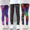 Girls' Summer Thin Children's Elastic Leggings with Milk Silk Printed Pants Mosquito Proof
