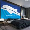 Delfino Pescara 1936 Wall Tapestry Aesthetic Wall Hanging Printed Fabric Blanket Decorative Tapestries for Bedroom Living Room Home Decor