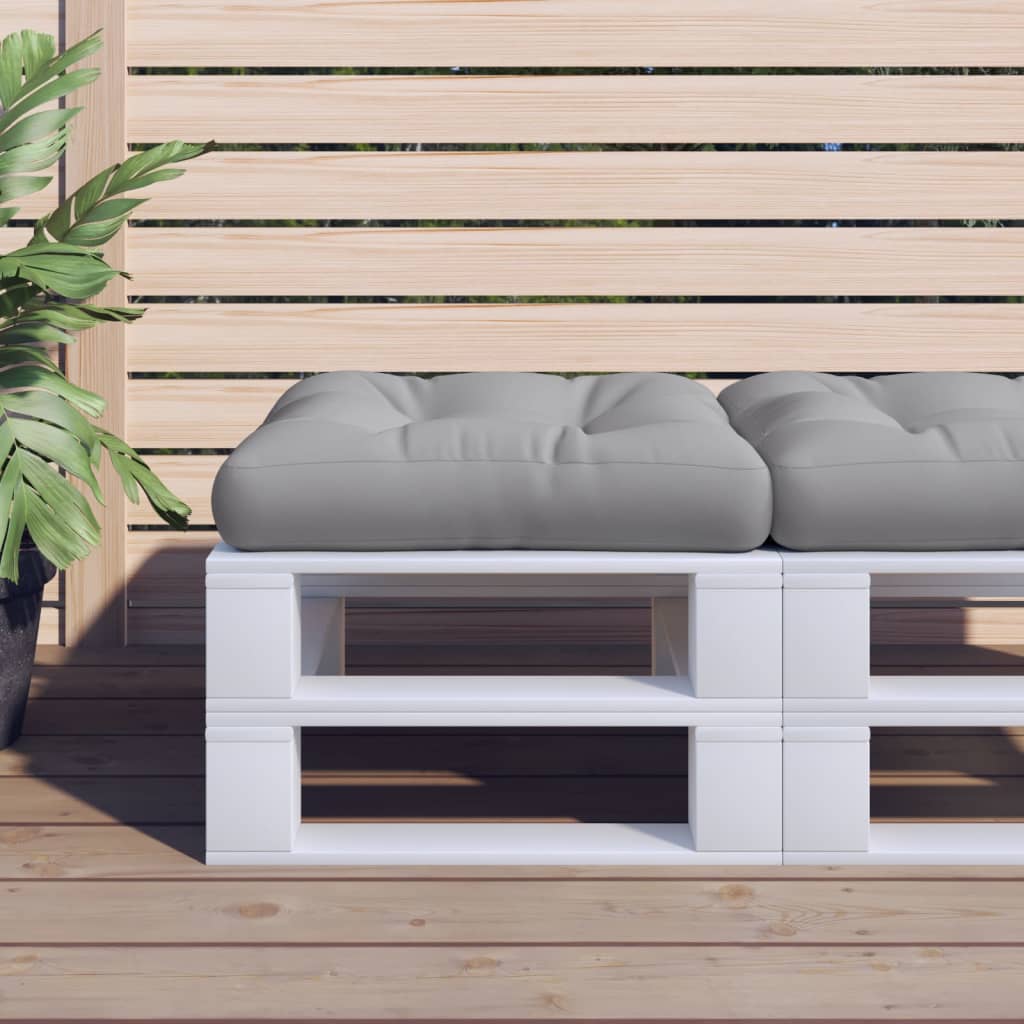 Pallet Cushion Gray 50x50x12 cm Fabric