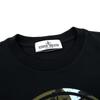 STONE ISLAND Футболка Свободный крой Круглый вырез Принт с буквами Прямой крой Короткий рукав Детские топы Черный 791621050-V0029