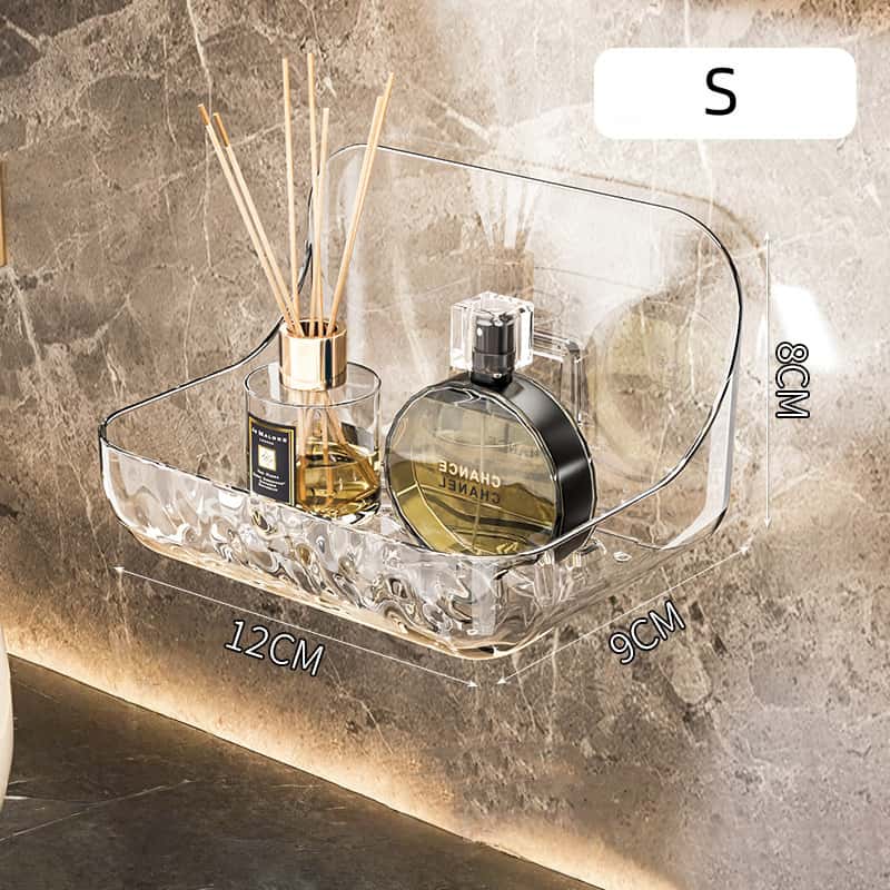 Acrylic Toilet Storage Rack, Non Perforated Storage Rack for Bathroom Toilets,Combination Storage, Adjustable Layer Spacing