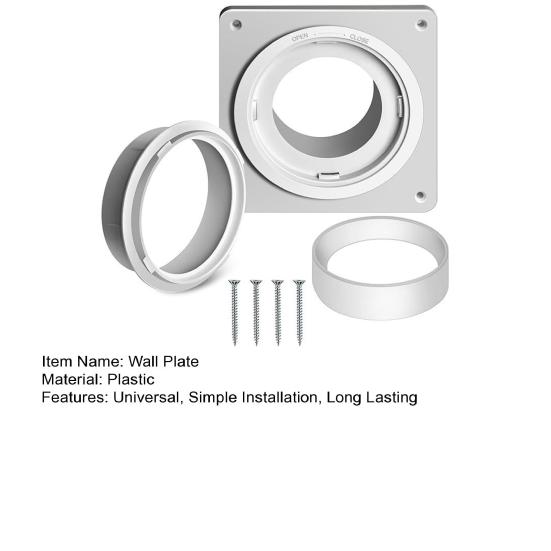 Настенная вентиляционная пластина сушилки с гибким шлангом, широкое применение, универсальная, простая установка, сушилка с поворотным замком
