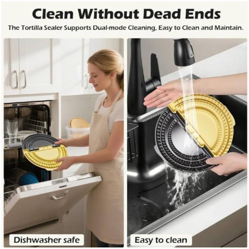 Tortilla Sealer 3in1 Adjustable Manual Corn Wrap Press For Kitchen Cooking