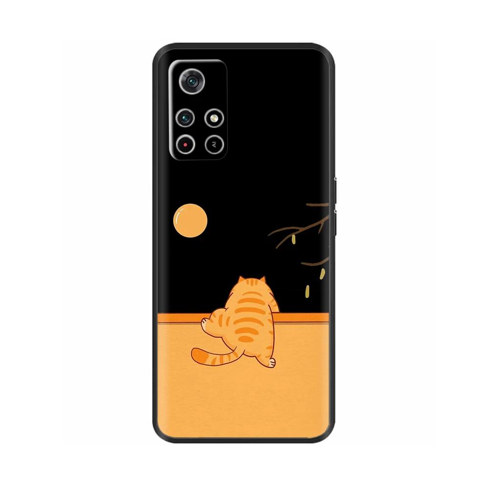 Для Poco X4 Pro 5G Poco M4 Pro Чехол Милый Мультяшный Мягкий Жидкий Силиконовый Чехол для Телефона Задняя Крышка Для Xiaomi Poco M4 Pro 4G Fundas Coque