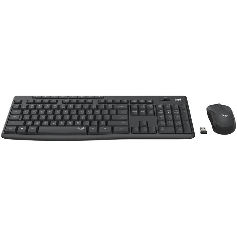 Logitech Беспроводная клавиатура и мышь в комплекте