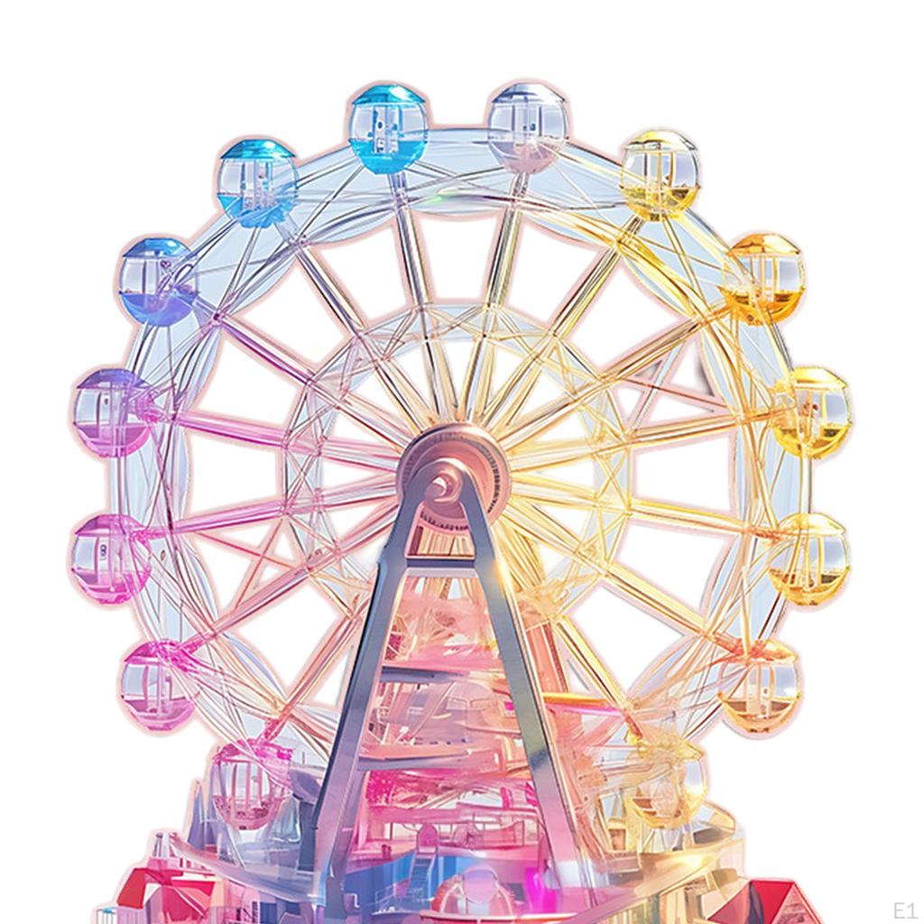 2D Плоский Акриловый Рисунок Колеса Обозрения Настольный Знак 7,8 дюймов Высокий Настольный Орнамент Легкий