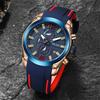 Men'S Watch, Trendy Brand Multifunctional Timing Waterproof Large Dial Quartz Sports Watch 2063