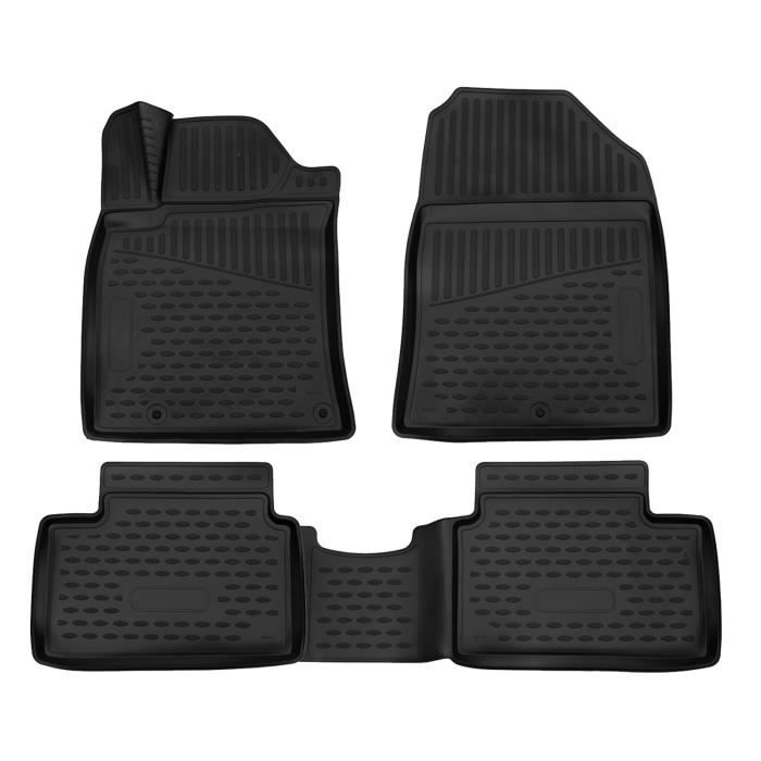 Tapis De Sol - Exclusive - Hyundai I30 - Caoutchouc 3D - 4 Pièces - Toutes Saisons