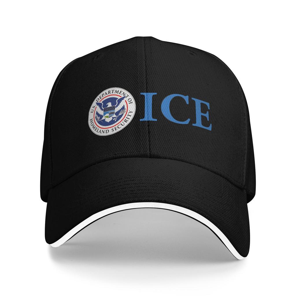 Immigration and Customs Enforcement ICE Sun Baseball Cap Trendy Trucker Hat For UnisexTeens Outdoor Sport Baseball Caps
