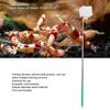 Fish Tanks Retractable Aquarium Catch Net Stainless Steel Portable Shrimp Fishing Netgreen Square