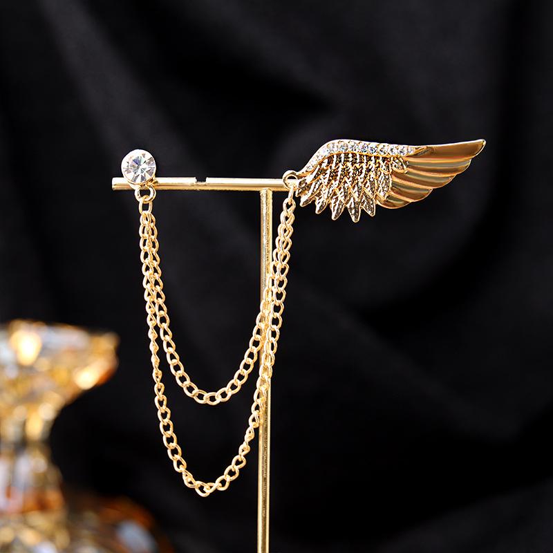 Baroque Rhinestone Pearl Corsage Necklace Brooch - Retro British Court Suit Accessory