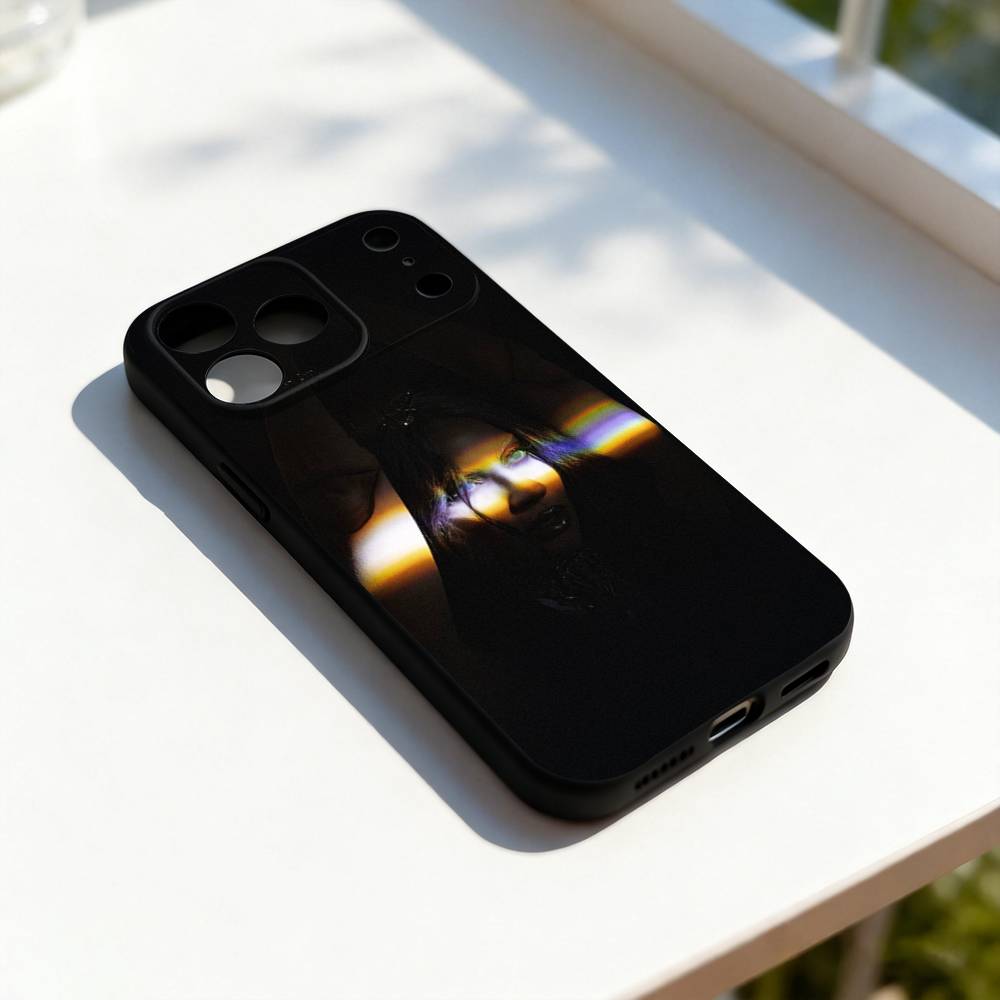 Чехол для телефона L-LADY MAYHEM GAGA для iPhone 17,16,15,14,13,12,11,Pro,Max,Plus,E,SE4,Air,Mini Черный Точное совпадение отверстий