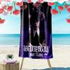 Custom NameHorror Movie Poster Beach Towel Soft Microfiber Summer Towel Quick Dry Absorbent Towel for Beach Swimming Pool Travel