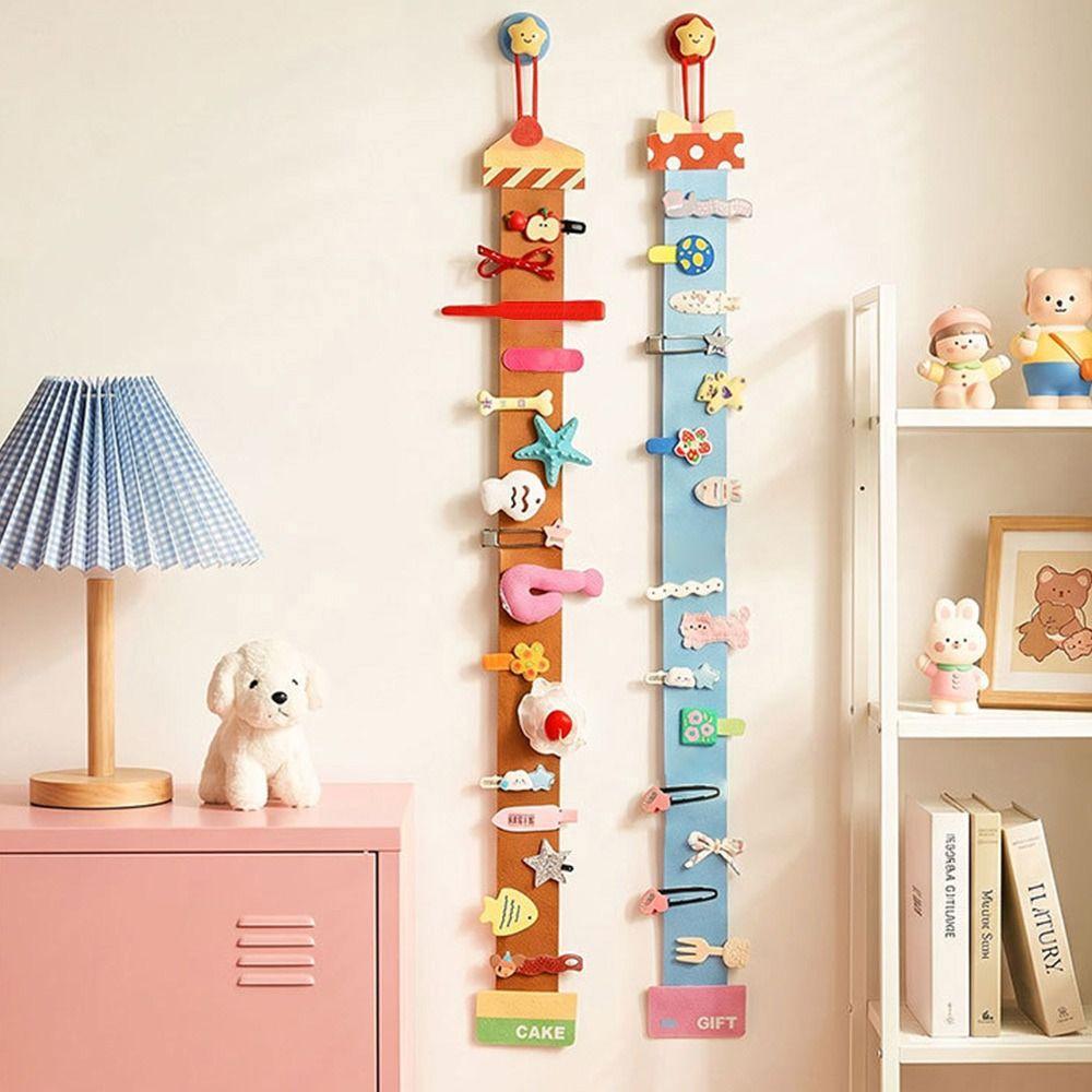 Cartoon Hanging Clip Holder Wall Mounted Hair Bow Holder Gifts Barrette Organizer Girls Room
