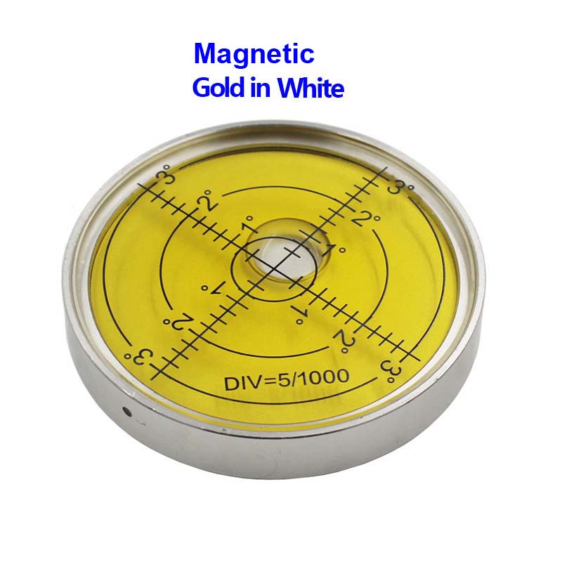 Магнитный многоцветный универсальный круглый металлический спиртовой уровень пузырьковый бусина горизонтальный инструмент диаметр 60*10 мм 1 шт